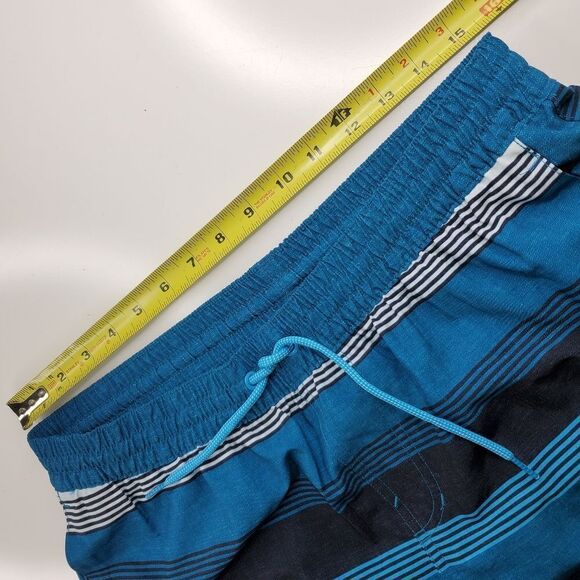 NEW L NIKE REPEL BOARD SWIMMING SWIM TRUNKS BLUE BLACK SHORTS MEN'S LARGE NWT - Picture 2 of 16